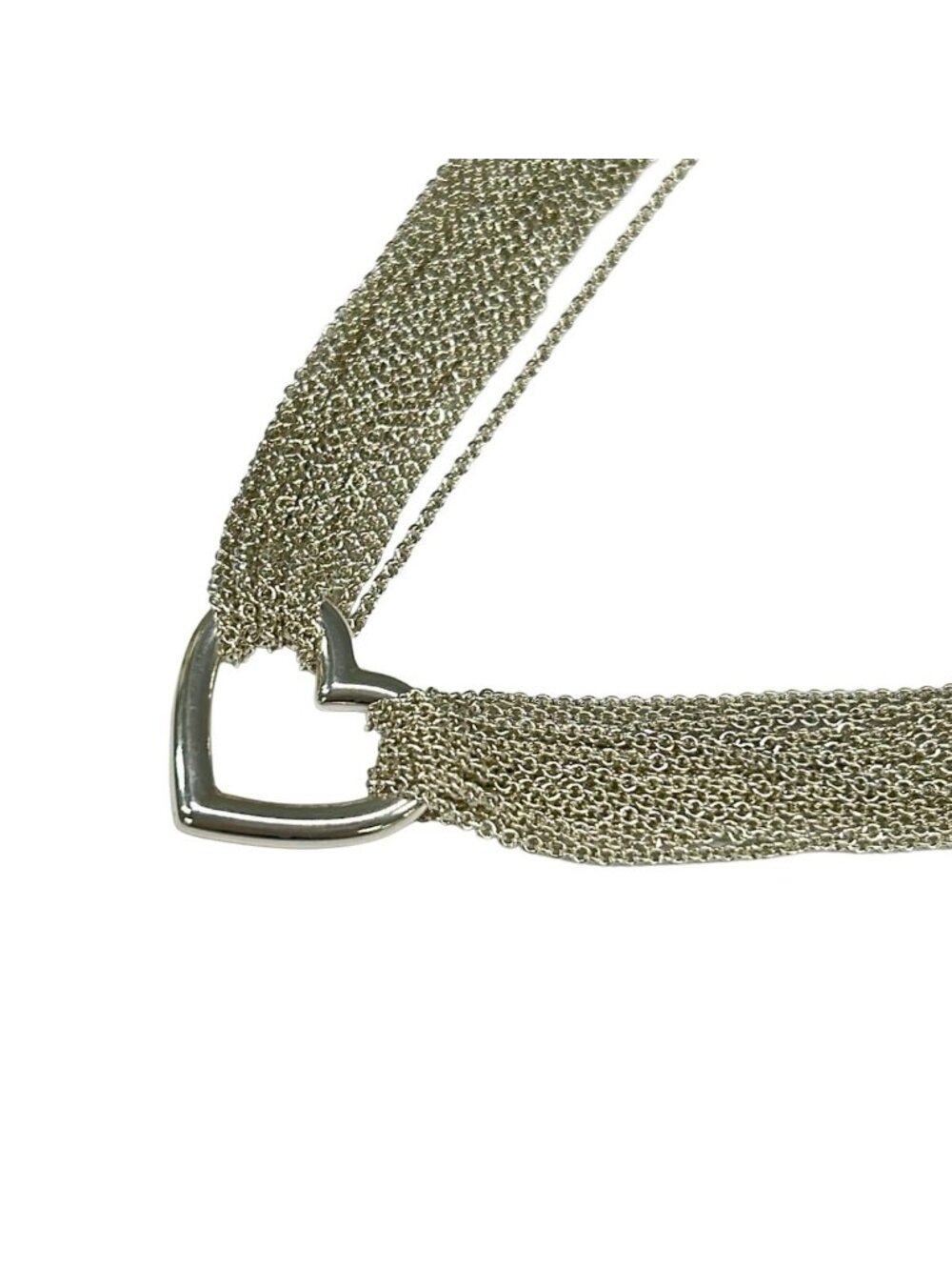 Tiffany & Co Choker Silver 10 Row Heart Necklace